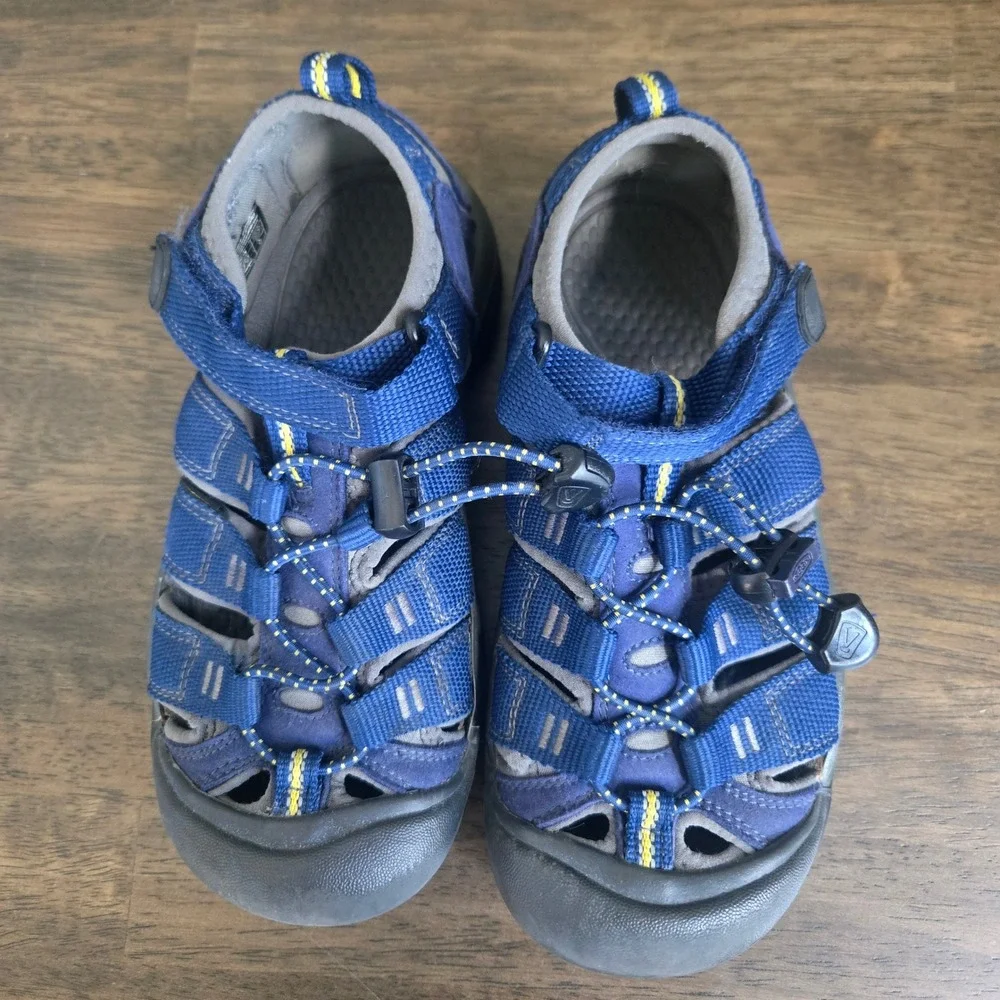 Keen Newport H2 Kids Blue Grey Water Sandals Hiking Shoes Size 1 1009962